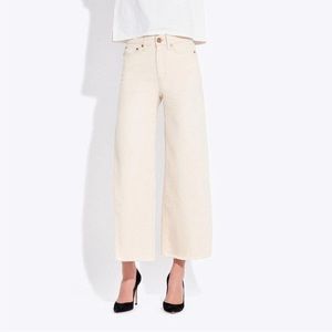 AYR The Must Wide Leg Jeans In Driftwood Khaki